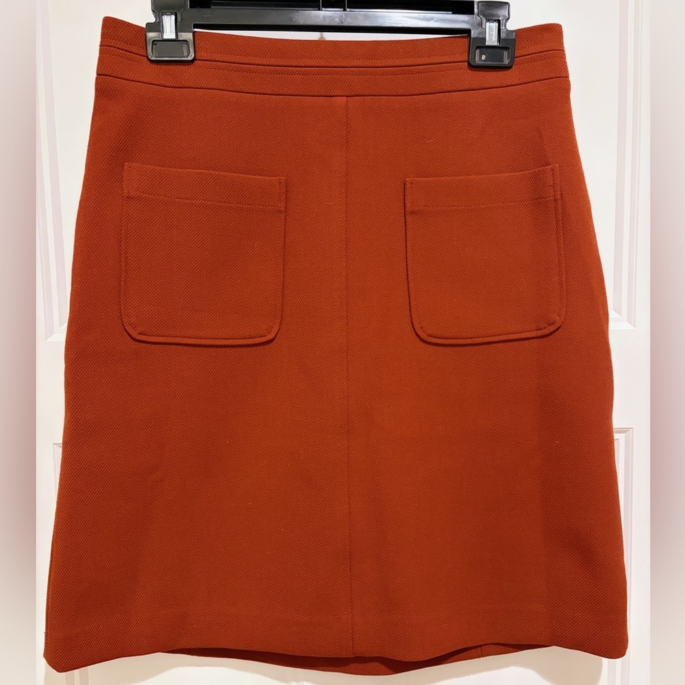 ANN TAYLOR Rust Orange Pocket Skirt